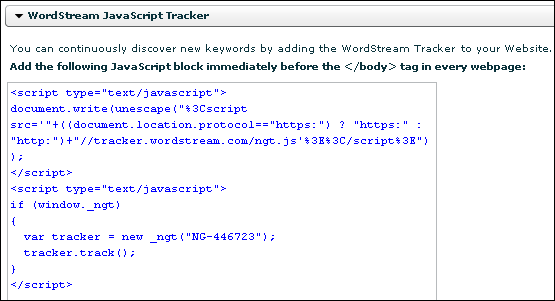 Use the JavaScript tracker to expand keywords for inbound marketing