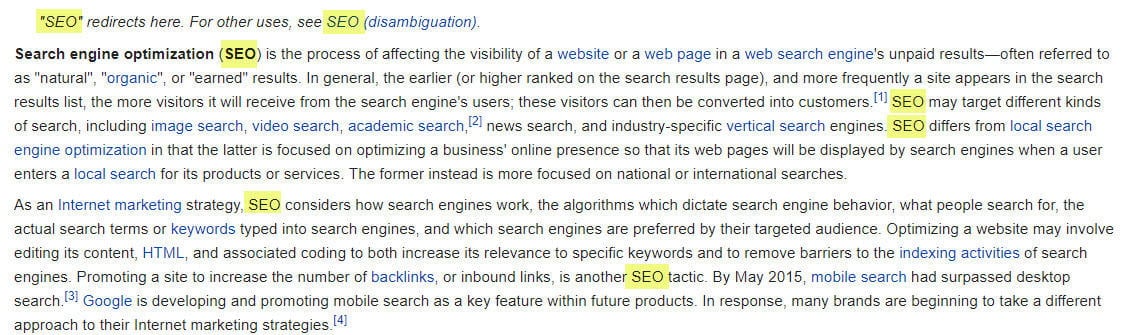 What is keyword frequency, keyword frequency example