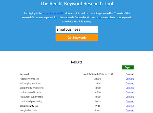 the best free keyword research tools: keyworddit