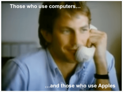 best marketing campaigns apple kevin costner