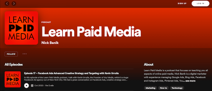 best marketing podcasts - learn paid media
