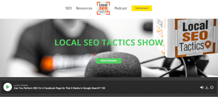 best marketing podcasts - local seo tactics show