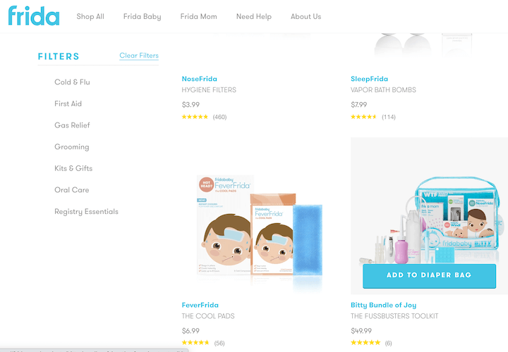 call to action phrases and examples: add to diaper bag