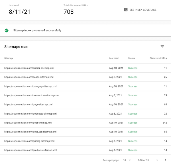 google search console sitemap submission