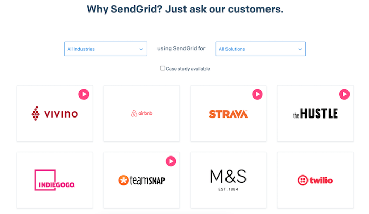 customer engagement strategy example: sendgrid case studies