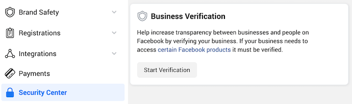 facebook ads business verification