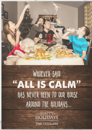 holiday christmas instagram captions - all is calm