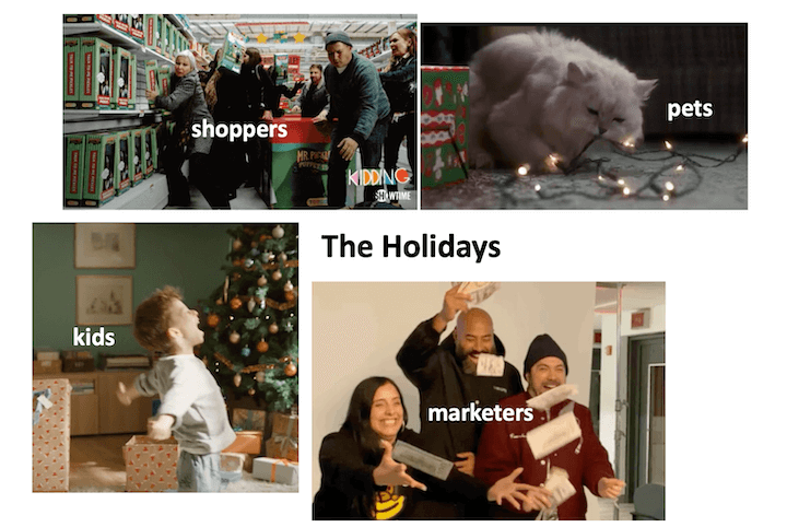 holiday marketing meme