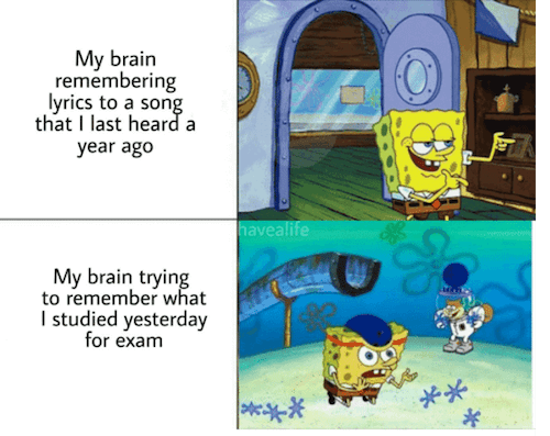 spongebob meme about music