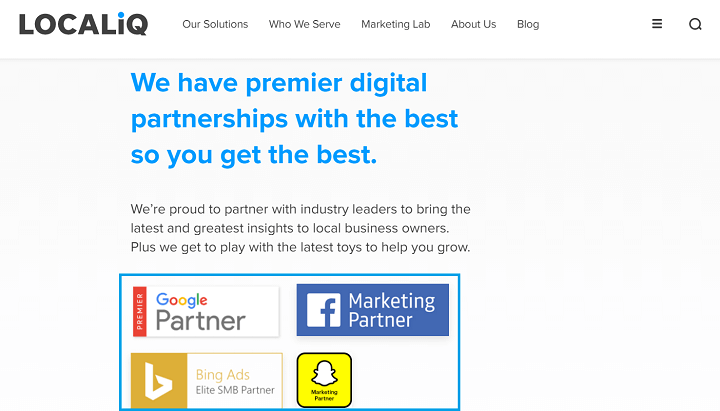 scary ppc statistics: example of landing page credibility badge