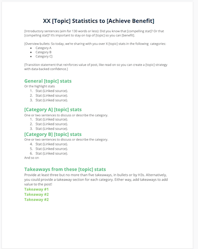 stats blog post template