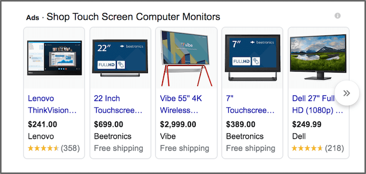 what is schema markup: example of product schema rich results