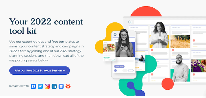landing page ideas and trends of 2022 - playful design elements
