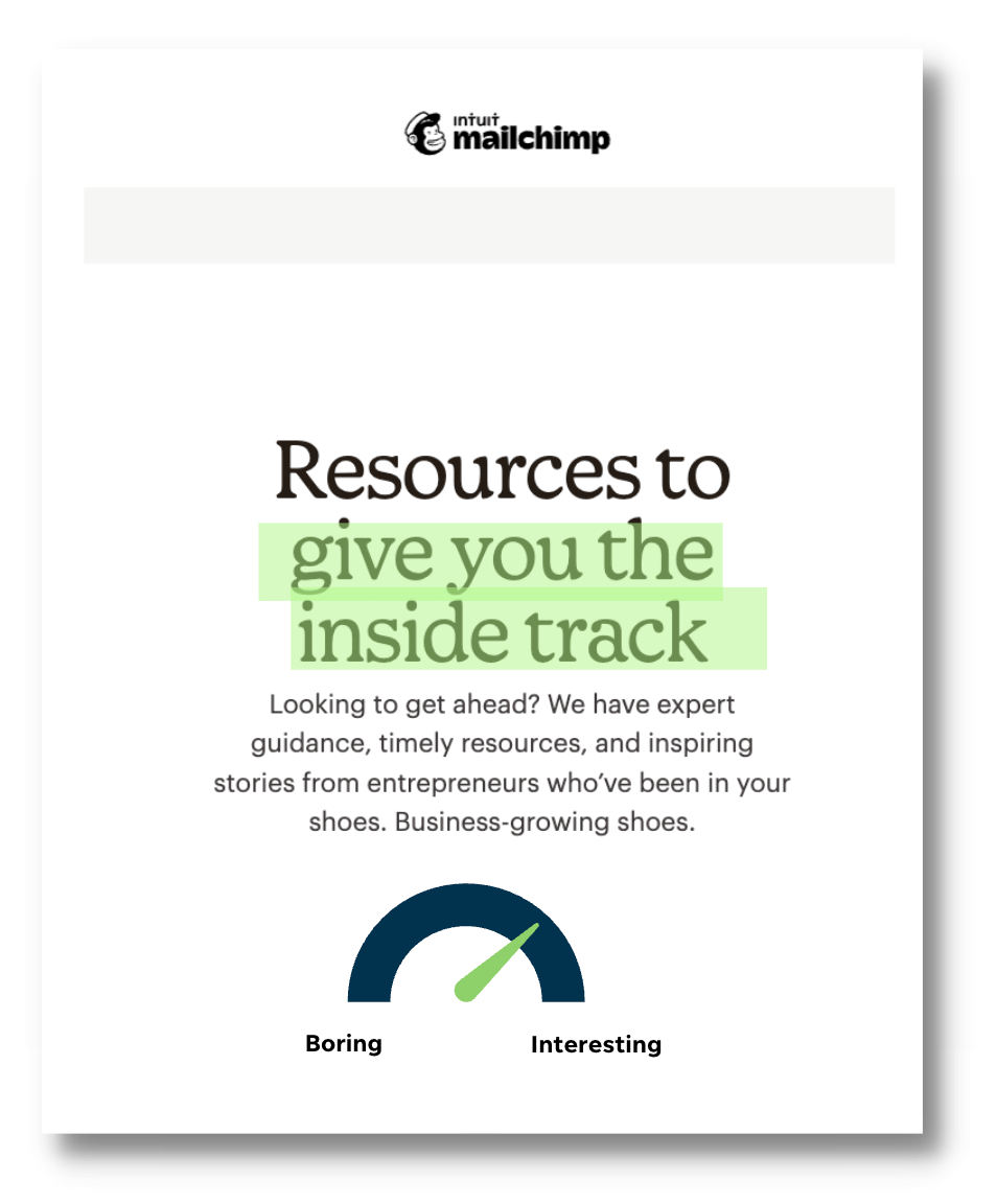 marketing words and phrases - inside track