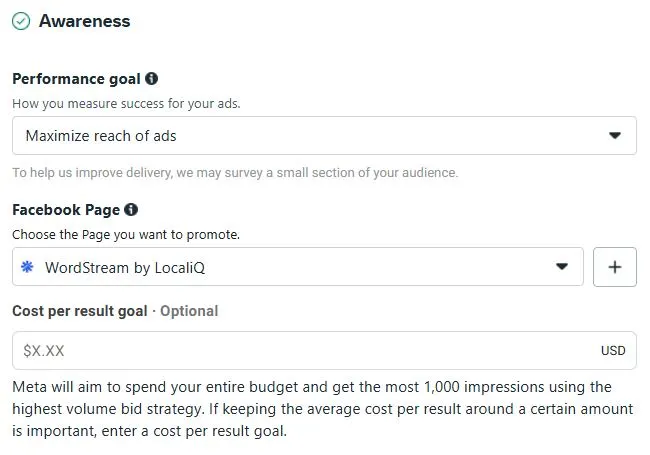 how to advertise on facebook - facebook ad ad set settings