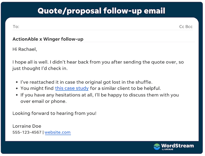 How to Send a Follow-Up Email After No Response [+ 11 Examples]