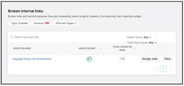 seo internal linking - broken links