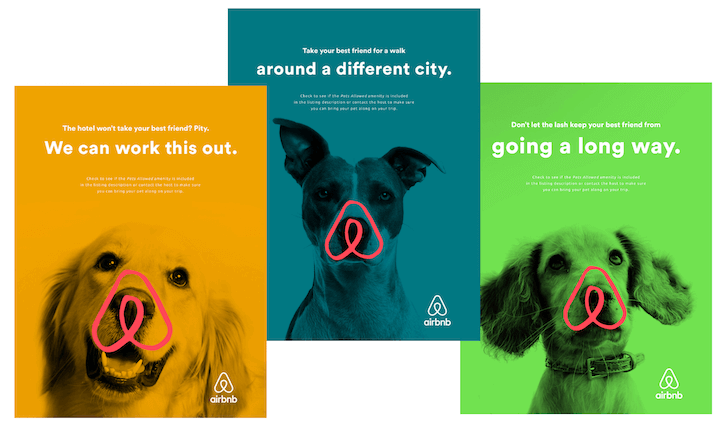airbnb ad targeted at dog owners