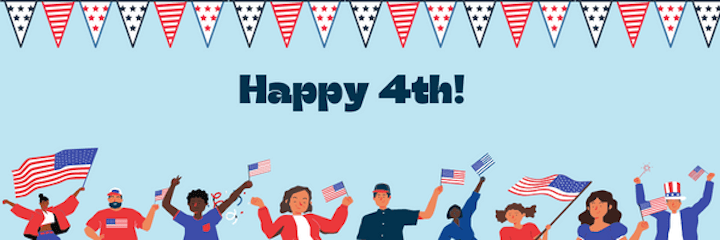 4th of july email header template - happy 4th