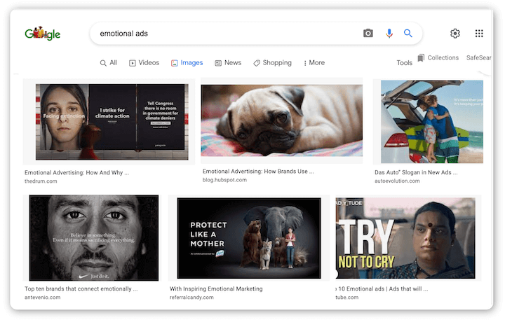 google image search results "emotional advertising"