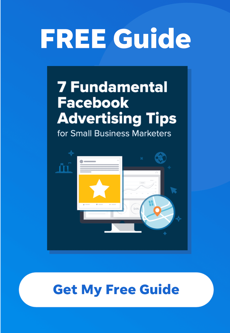 cover thumbnail and sidebar offer for facebook advertising tips guide