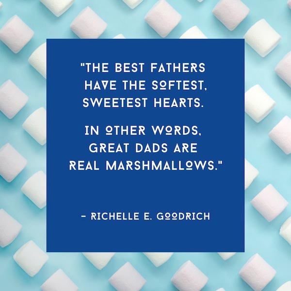 father's day instagram captions - richelle goodrich quote