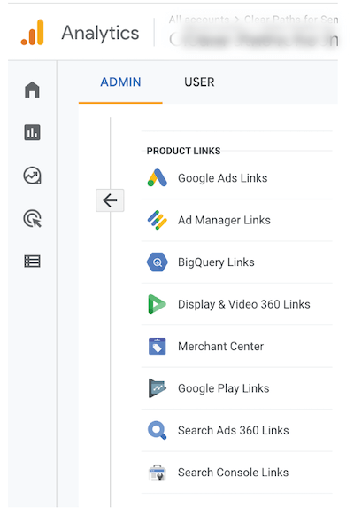 google analytics 4 link integrations