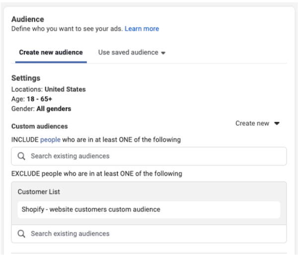 how to scale facebook ads - broad targeting