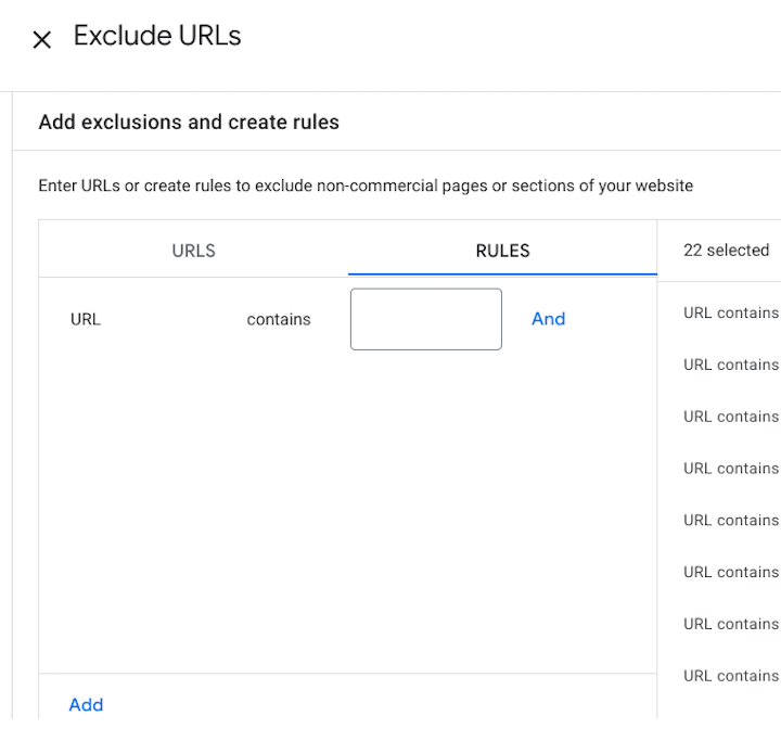 google ads performance max - URL exclusion
