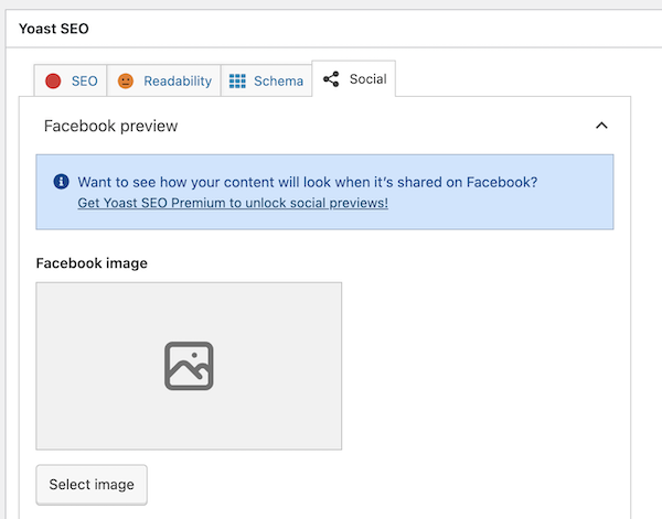 how to rank higher on google - yoast social image tab