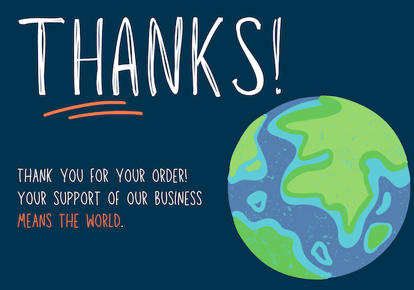 thank you for your purchase template - your support means the world