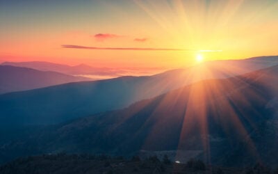 business mission statement template - mountain sunrise