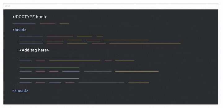 google ads conversion tracking - example of where to add tracking code to the backend of a website