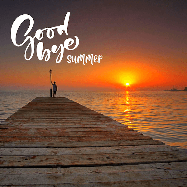 labor day instagram captions - goodbye summer instagram post with summer sunset