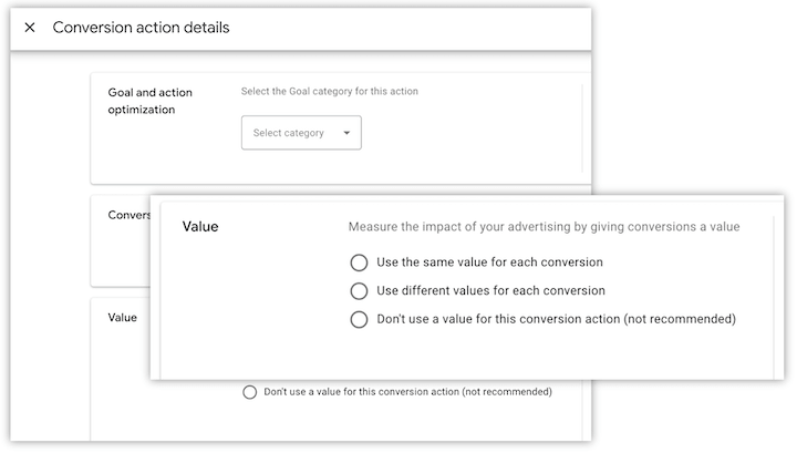 google ads conversion value