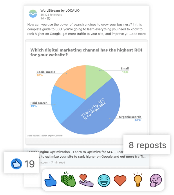 social signals and seo - linkedin engagement