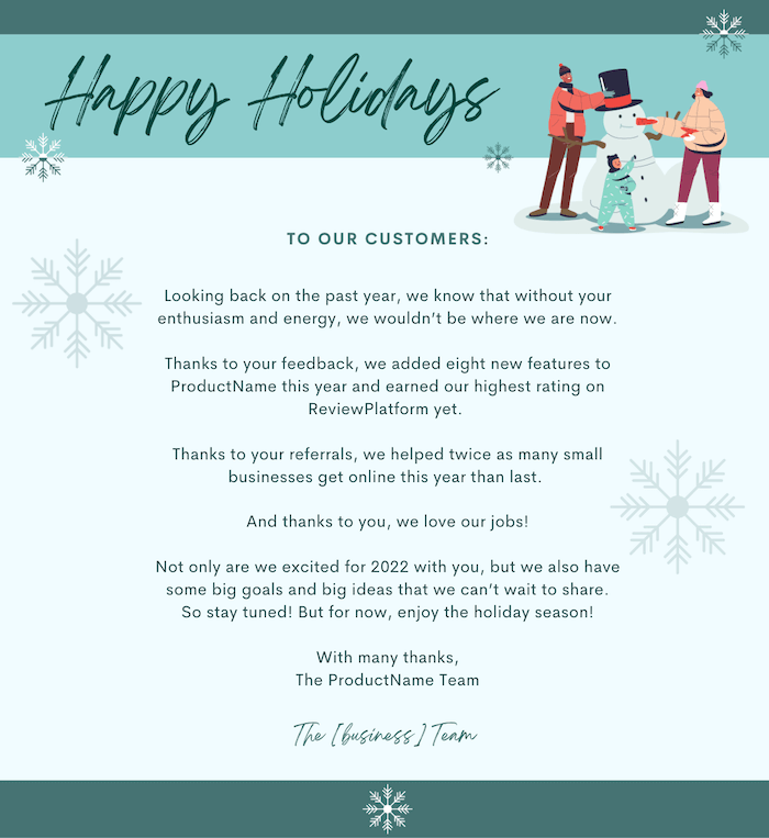 13 Holiday Emails for Customers (Templates & Examples!)