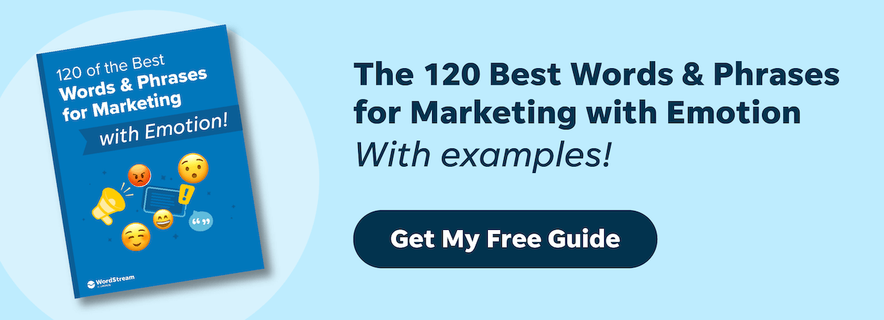 the 120 best words and phrases for marketing with emotion guide ad