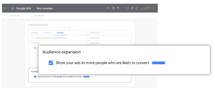 expansão de audiência do google ads
