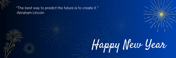 пожелания и поздравления с новым годом - баннер электронной почты с цитатой