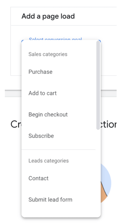 rastreamento de conversão de anúncios do google - adicionar carregamento de página