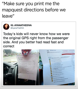 directory listings - meme about using mapquest
