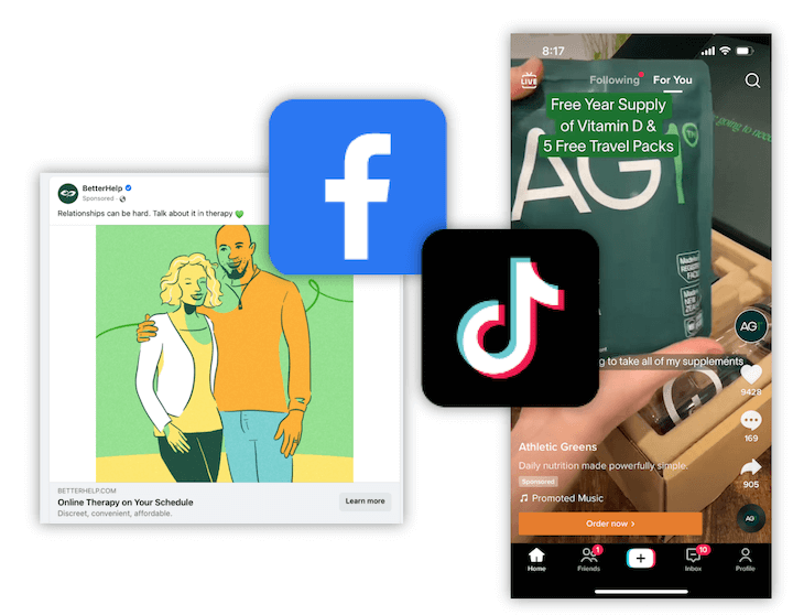 Facebook ads vs. TikTok ads for eCommerce