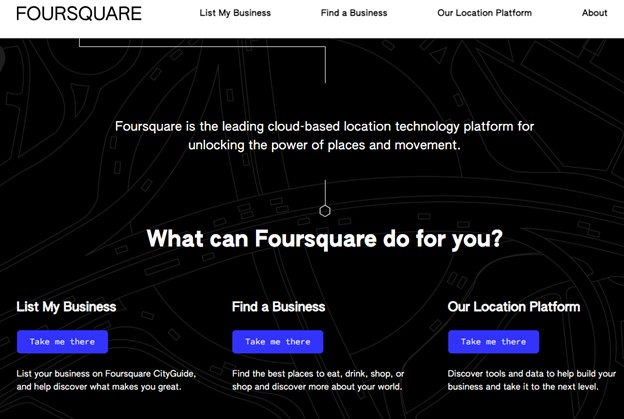 directory listings - foursquare