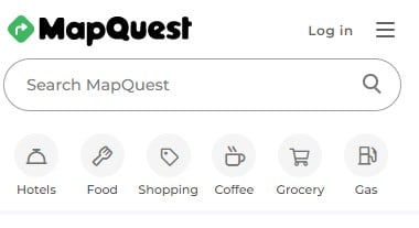  - примеры функций поиска mapquest