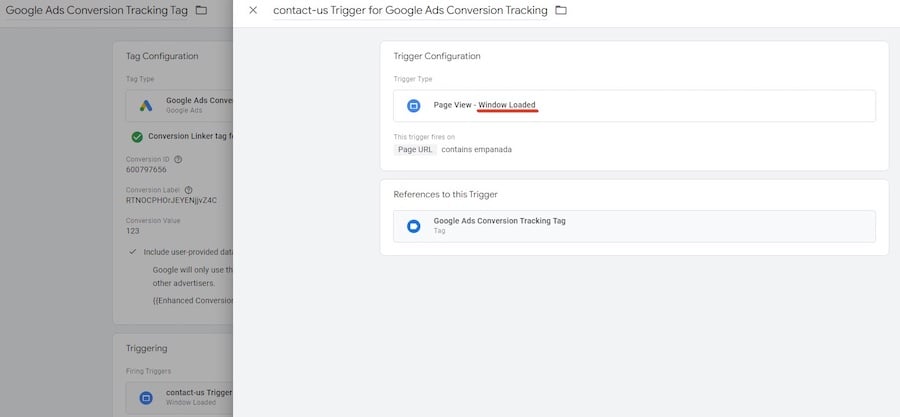 screenshot that shows steps in setting up enhanced conversions in google tag manager