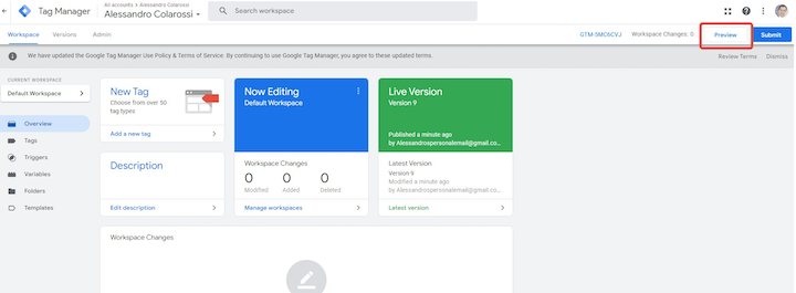 google ads enhanced conversions setup - google tag manager workspace