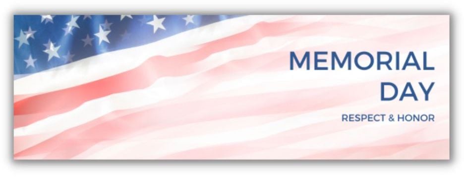 memorial day email header