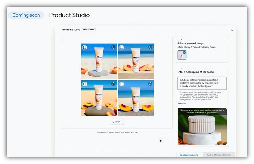 google marketing live 2023 - google product studio scenes