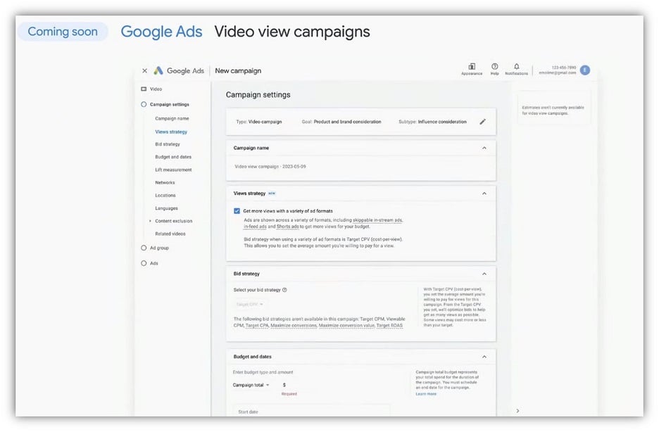 google marketing live - video view campaigns
